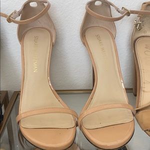 Stuart Weitzman Patent Nude Nudist Heels